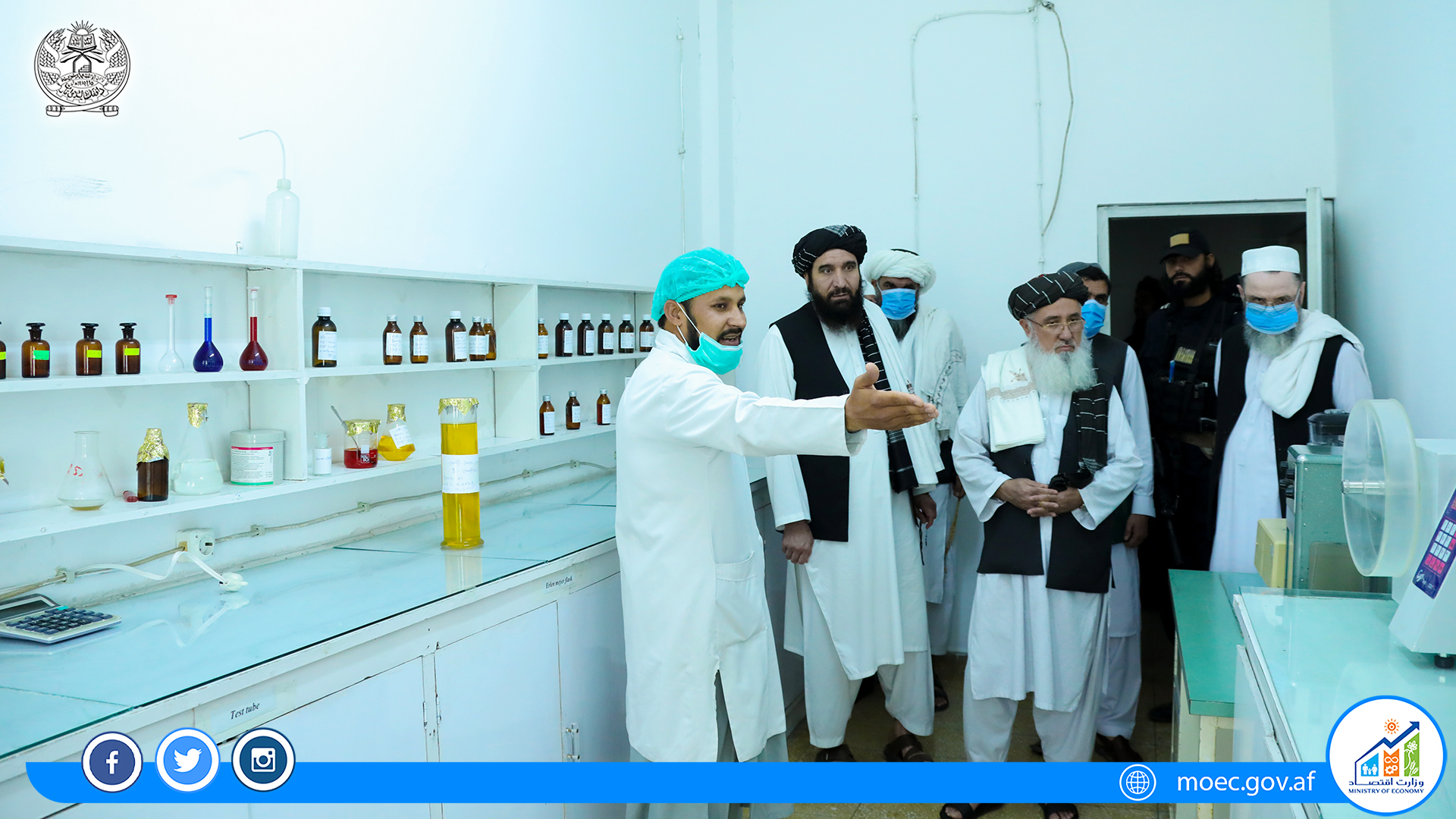 بازدید و نظارت از شیوه کار و فعالیت های شرکت دولتی فارمسی ابن سینا در کابل