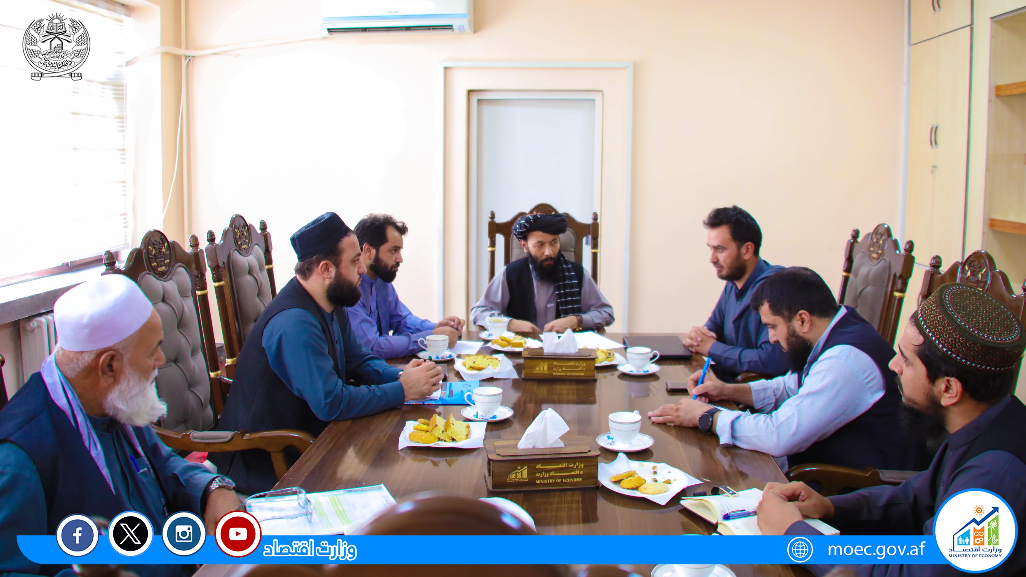 جلسۀ تخنیکی و مشورتی در بارۀ نمایشگاه پیشرفت اقتصادی برگزار شد 